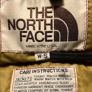 A vintage northface goose down puffer vest jacket women size small USA made